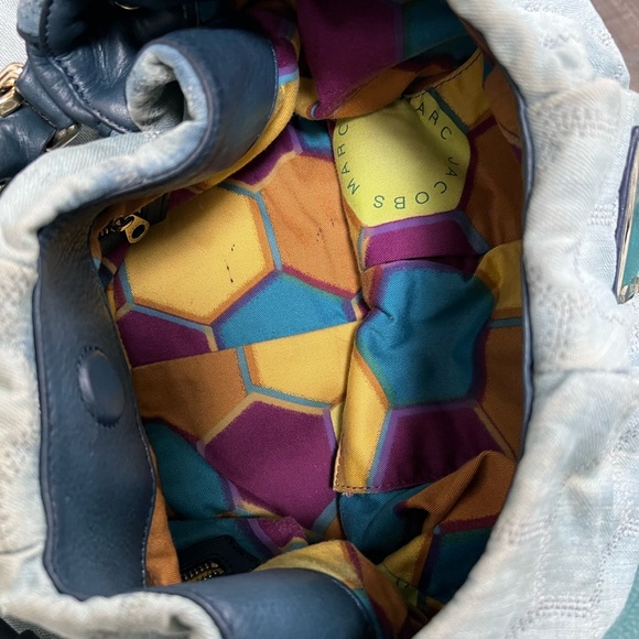 Rare Vintage Marc Jacobs denim workwear hobo / tote style bag - Picture 3 of 12